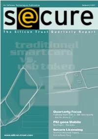Quarterly Focus PKI Goes Mobile Secure Licensing