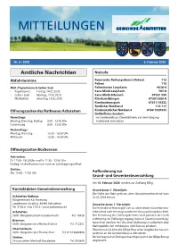 Mitteilungen