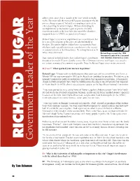 R Ichard Lugar