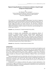 Regional Inequality Based on Infrastructure Indicators Using Principal Component Analysis (PCA)