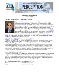 Week Three Session Summary March 28, 2011