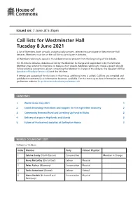 Westminster Hall PDF File 0.05 MB