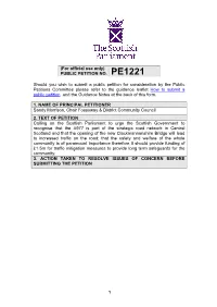 (For Official Use Only) PUBLIC PETITION NO. PE1221 Should You