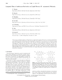 Langmuir Films of Anthracene Derivatives on Liquid Mercury II: Asymmetric Molecules