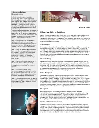 March 2021 Productive Ways