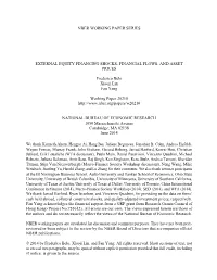 Nber Working Paper Series External Equity Financing