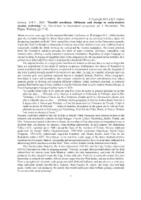 Parallel Meridians: Diffusion and Change in Early-Modern Oceanic Reckoning," In: Noord-Zuid in Oostindisch Perspectief, Ed