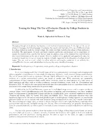 The Use of Evaluative Emojis by College Students in Kuwait1