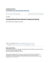 Uncooled Infrared Photon Detection Concepts and Devices