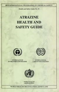 Atrazine Health and Safety Guide