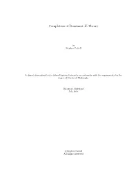 Completion of Dominant K-Theory