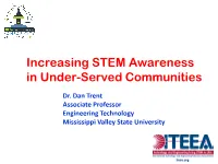 Increasing STEM Awareness in Under-Served Communities
