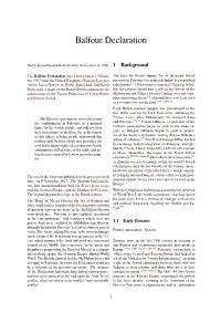 Balfour Declaration