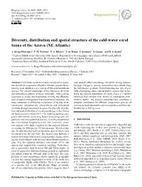 Diversity, Distribution and Spatial Structure of the Cold-Water Coral