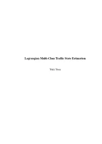 Lagrangian Multi-Class Traffic State Estimation