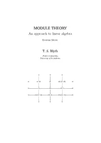 Module Theory: an Approach to Linear Algebra