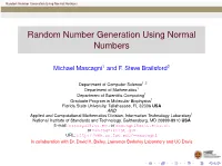 Random Number Generation Using Normal Numbers