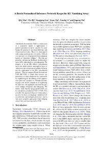 A Batch Normalized Inference Network Keeps the KL Vanishing Away