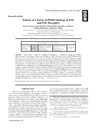 Actions of a Series of PPADS Analogs at P2X1 and P2X3 Receptors