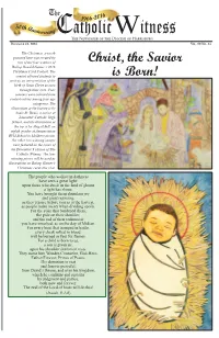 Christ, the Savior Is Born!