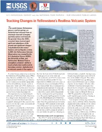 Tracking Changes in Yellowstone's Restless Volcanic System