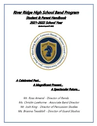 2021-22 RRHS Band Program Handbook