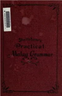 A PRACTICAL MALAY GRAMMAR