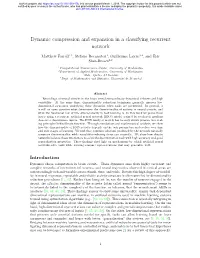 Dynamic Compression and Expansion in a Classifying Recurrent Network