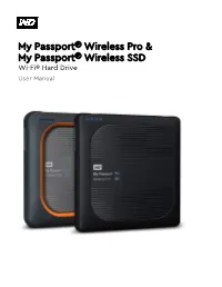 My Passport Wireless Pro/My Passport Wireless SSD (Top View)