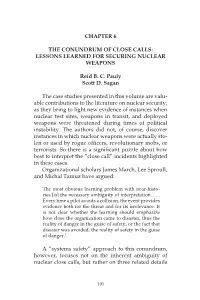 Nuclear Weapons Security Crises: What Does History Teach?