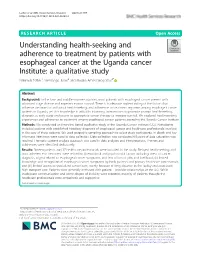 Understanding Health-Seeking And