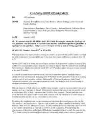 Co-Sponsorship Memorandum