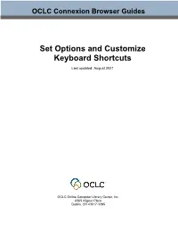 Set Options and Customize Keyboard Shortcuts Last Updated: August 2021