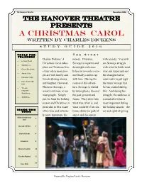 A Christmas Carol Written by Charles Dickens