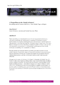 A Trojan Horse in the Citadel of Stories? John Hartley1