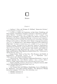 Chapter 1 1. Anthony J. Niez and Norman N. Holland, “Interactive