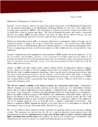 June 13, 2016 Muhammad Ali Expansion Act Long Overdue