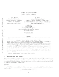 On the Local Minimizers of the Mahler Volume