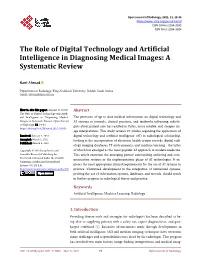 The Role of Digital Technology and Artificial Intelligence in Diagnosing Medical Images: a Systematic Review