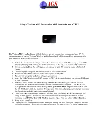 Using a Verizon Mifi for Use with VRS Networks and a TSC2