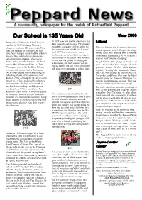 Winter 2006 in 1892 a Second Smaller Classroom Was Peppard C of E Primary School Has Just Editorial Built (Now the Staff Room)