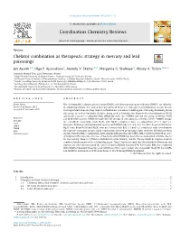Chelator Combination As Therapeutic Strategy in Mercury and Lead Poisonings ⇑ Jan Aaseth A,B, Olga P