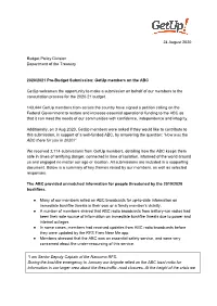 Getup Members on the ABC