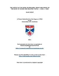 Revised-Office of the Dead in English Books of Hours