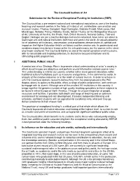 The Courtauld Institute of Art Submission for the Review Of