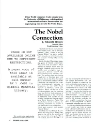 The Nobel Connection