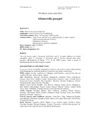 Data Sheet on Glomerella Gossypii