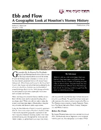 Ebb and Flow: a Geographic Look at Houston's Stormy History