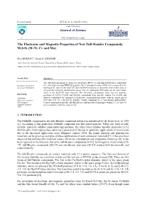 Journal of Science the Electronic and Magnetic Properties Of