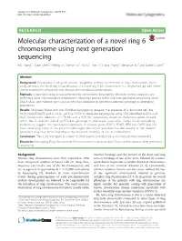 Molecular Characterization of a Novel Ring 6 Chromosome Using Next